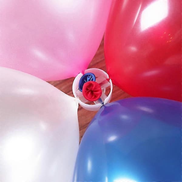 50/100 stk. ballonfester, ballonclips, ringe, forbindere 100pcs