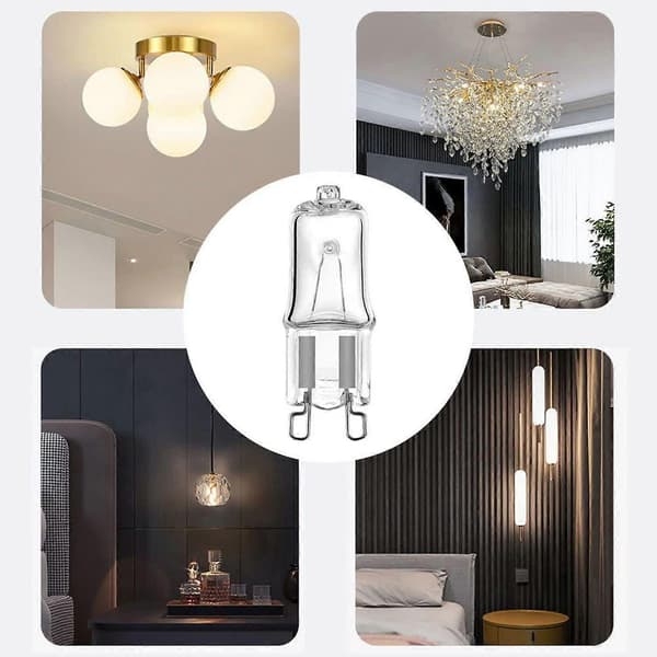 Halogen G9 40W dimbara glödlampor, 2-stiftsbas, 10-pack [GKS] [XR][J]