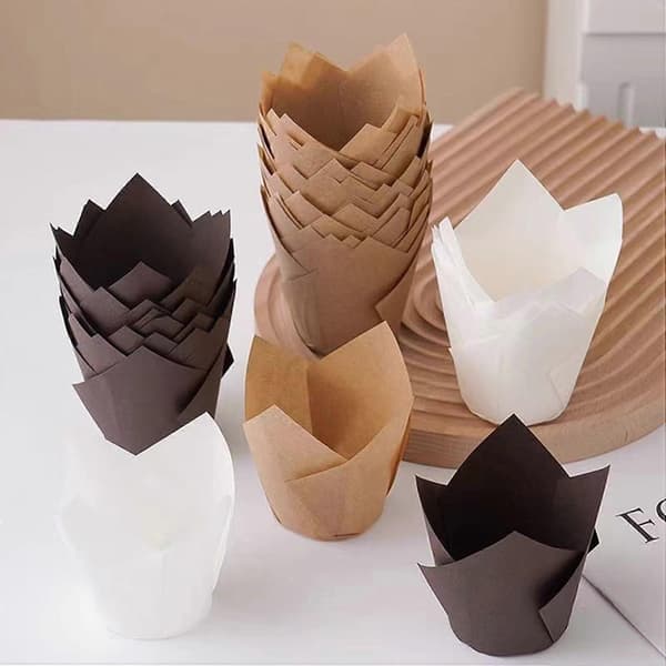 900 STK Muffinsformer Bakepapirkopper Cupcake til Bryllupsfest Bursdag Oljetette Cupcakes Liner Bakekakeinnpakning [J]