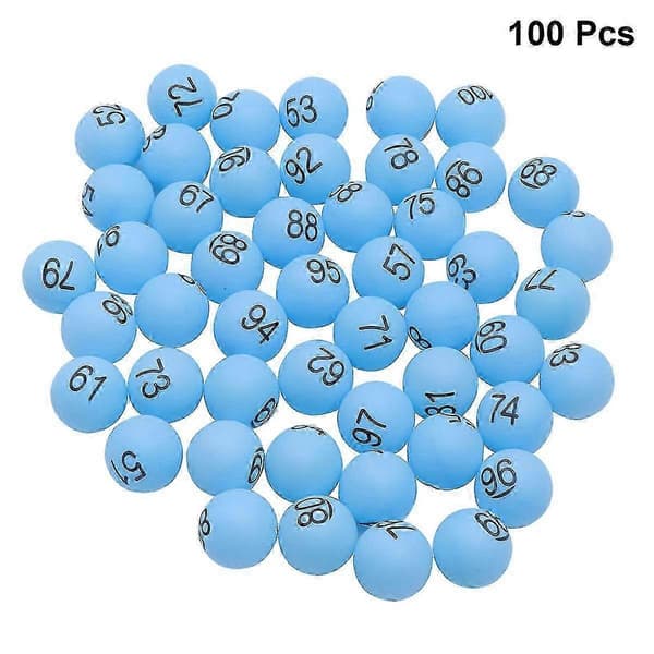 Numrerade Pingisbollar 100-pack för Beer Pong, Partyspel, Dekorationer