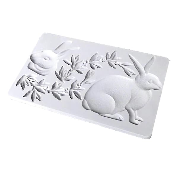 Påske 3D Kanin Form Dessert Silikone Kageforme DIY Mousse Form Bageværktøj