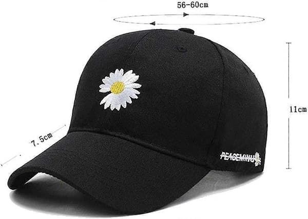G-Dragon GD Daisy Blomma Broderad Baseball Keps PMO Storlek [insert size] Antal [insert quantity]