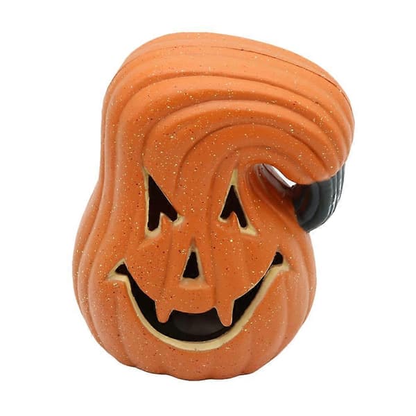 Orange LED Halloween Ornament til børn - 1 stk
