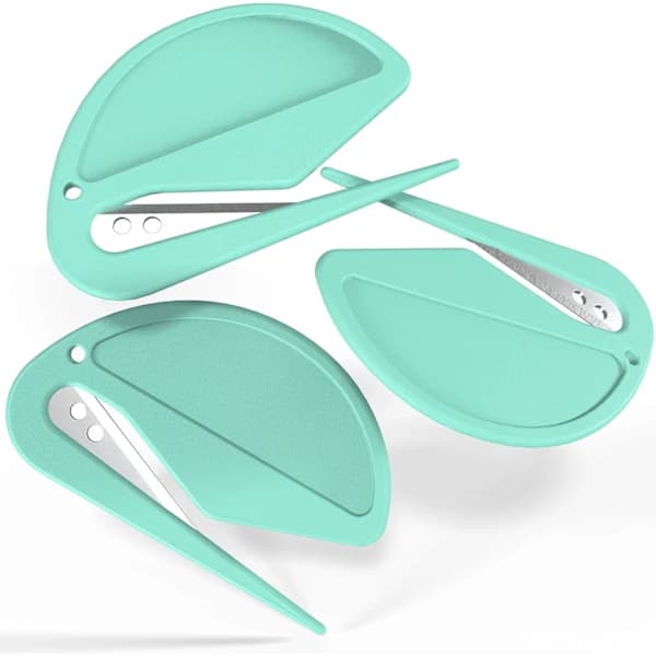 Färgglada brevöppnare - Mintgrön (3-pack)