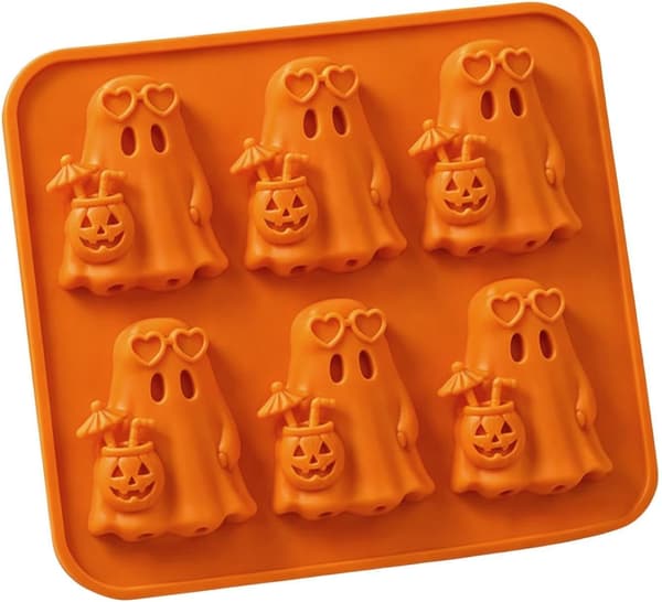 Spøkelse isbitform i silikon til Halloween (J)