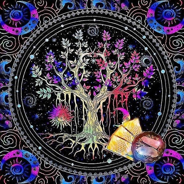 Brädspel Bräda Astrologiska Oracles Duk Kortmatta Spådomar Duk A 60x60cm[J]