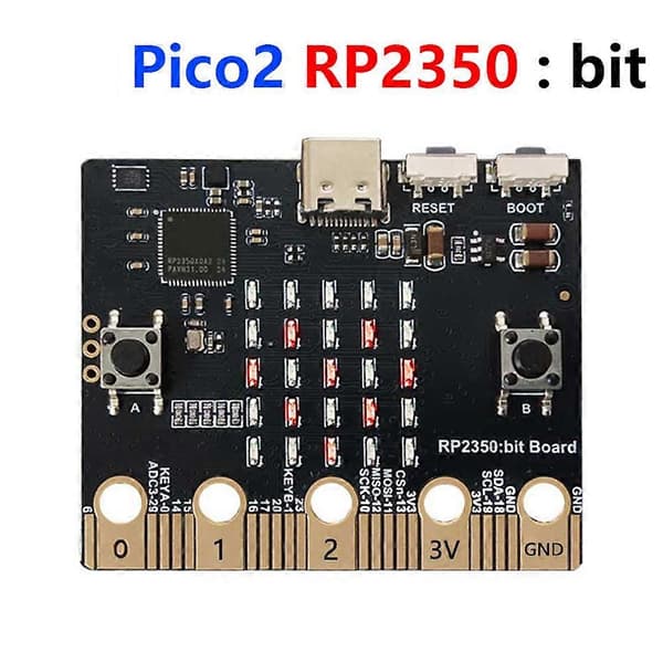 For Raspberry Pi Pico 2 RP2350 Bit Board Programmeringsutviklingskort kompatibelt med BBC Micro-Bit[J]