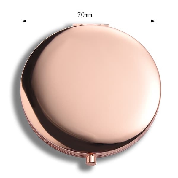 Forstørrer små makeupspejle Cirkulære lomme makeupspejle