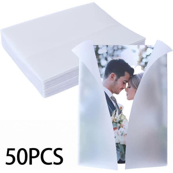 50x Inbjudningsjackor Bröllopsinbjudningar Omslag Papperskuvertfoder 18cm[J]