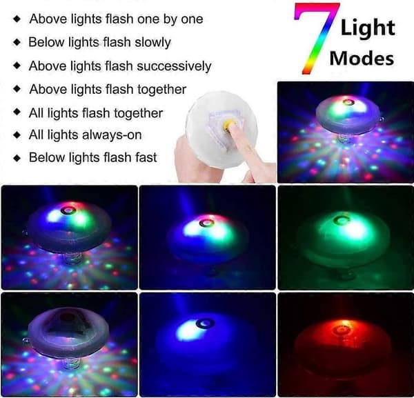 Flydende Pool LED Badekar Lys Undervands Lampe til Bad Disco Dam Pool Børne Badelegetøj