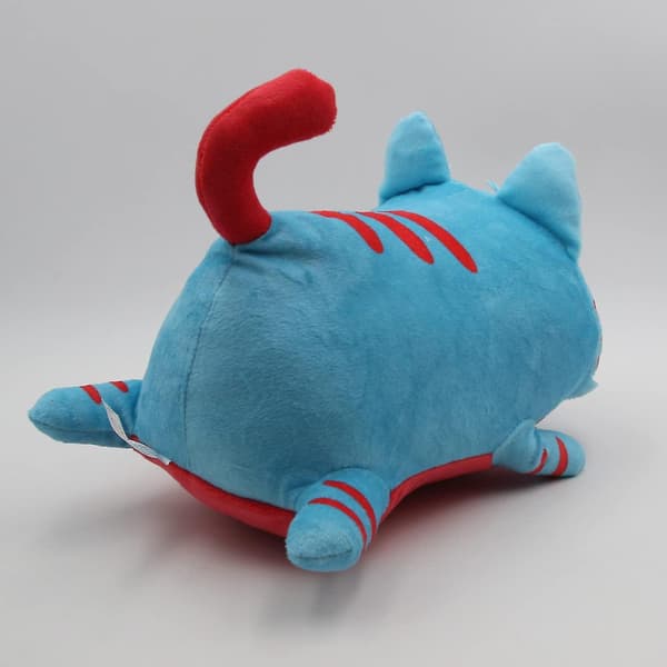 Plyslegetøj 25 cm Kawaii Blå Kat Udstoppede Dyr Sød