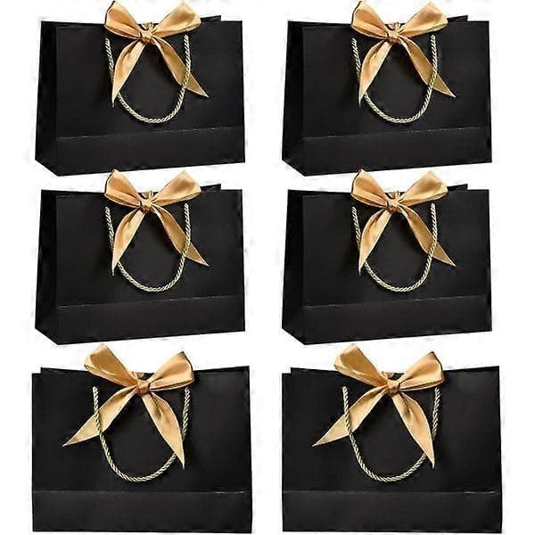 Presentpåsar Papperspåse med stor kapacitet, 6 st presentförpackning [XR][J]