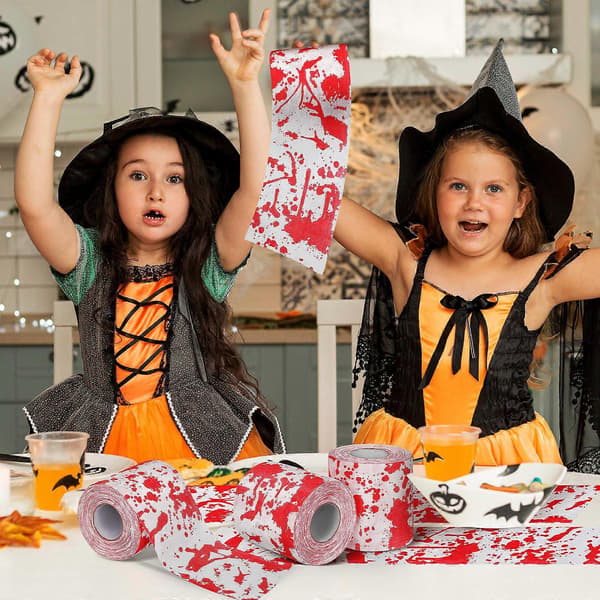 Halloween blodige toalettruller for hjemmebaderom, 3 ruller