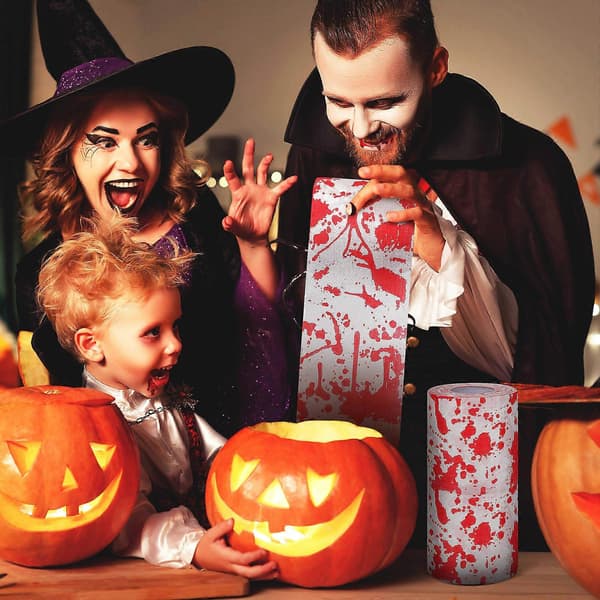 Halloween blodige toalettruller for hjemmebaderom, 3 ruller