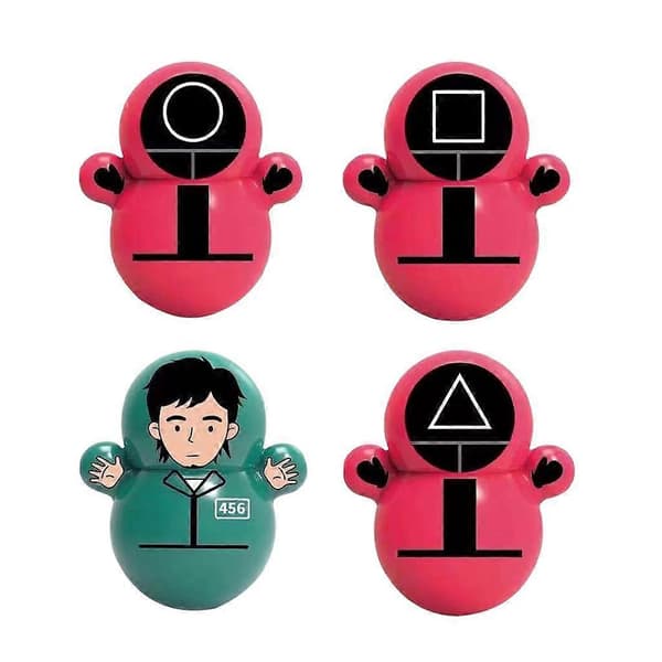 2x Squid Game Figurer Tumlarleksaksset