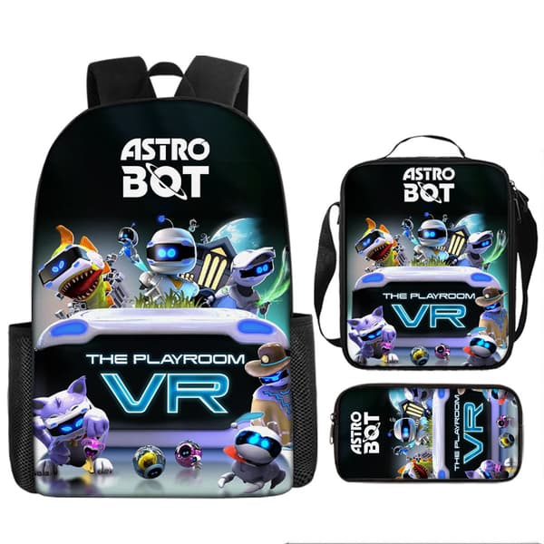 Astro Bot Skolryggsäck Robot För Student Pennväska Axelväska - HF (J) 4 3PC