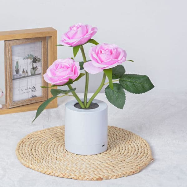 LED Rose Lys Bordlampe BLÅ blå[J] blue