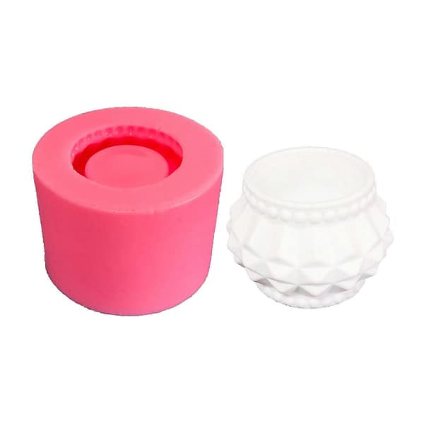 Lysestageform Holdbare Silikoneforme 3D Lysestageforme Håndlavet Lysestagefremstilling Form Smykkefremstillingsværktøj[J] Multicolor