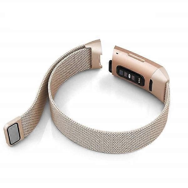 Metallarmbånd Fitbit Charge 4/3 Champagne Gull 200mm