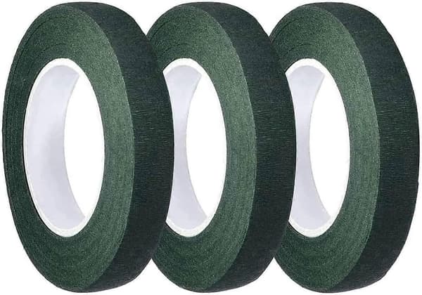 3-pack grön floristtejp 1/2 tum per 30 m (Mörkgrön)