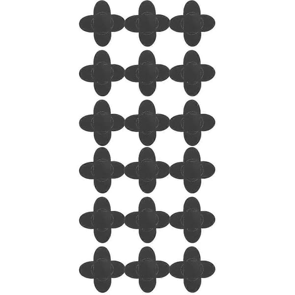 Chokoladeindpakningspapir til trøffelchokolade 200 stk. sort blomsterformet[J]