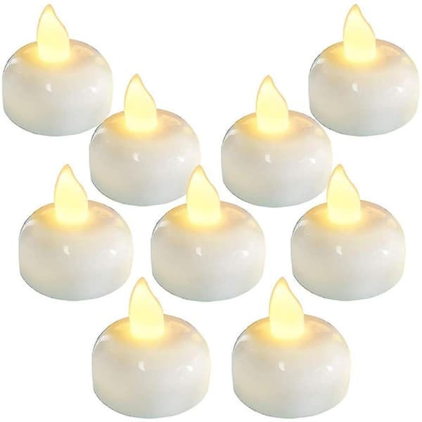 Vedenpitävät 24 kpl LED-tuikkivat teevalot - Lämmin valkoinen
