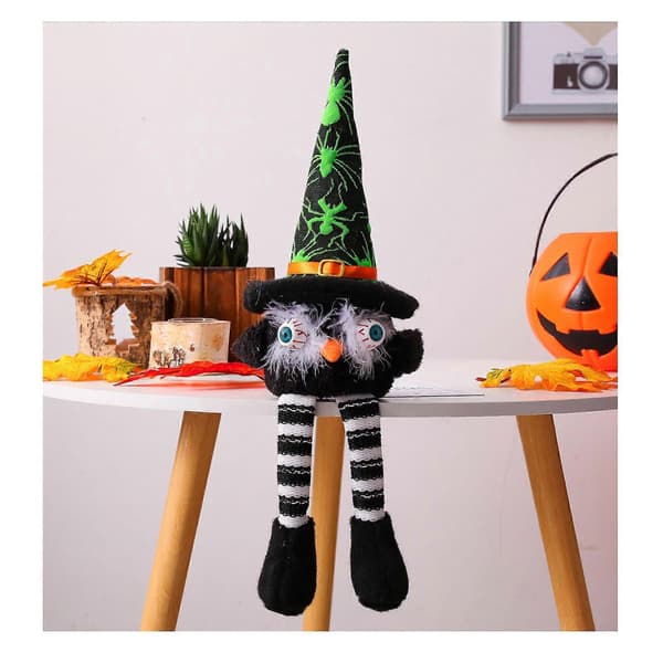 Lysende LED Halloween Ornament Kosete Ugle Dekor
