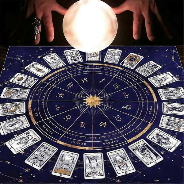 Tarotkort dug, Spådomskort måtte, Brætspil dug måtte, C[J]