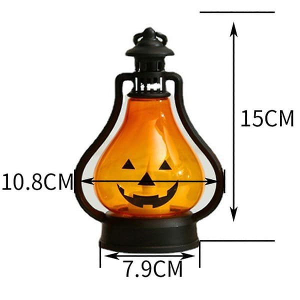 Halloween Græskar Natlampe Dekoration til Børn 5-pak