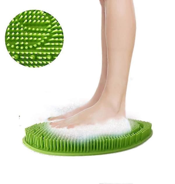 Duschfotskrubber för duschgolv, förbättrar cirkulationen, exfoliering[J] Green
