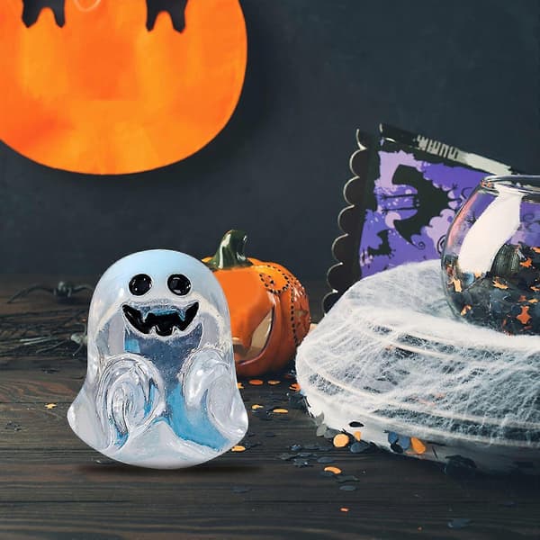 Läskiga Mikro Kristallkula Ornament Pumpa Liten Dekoration