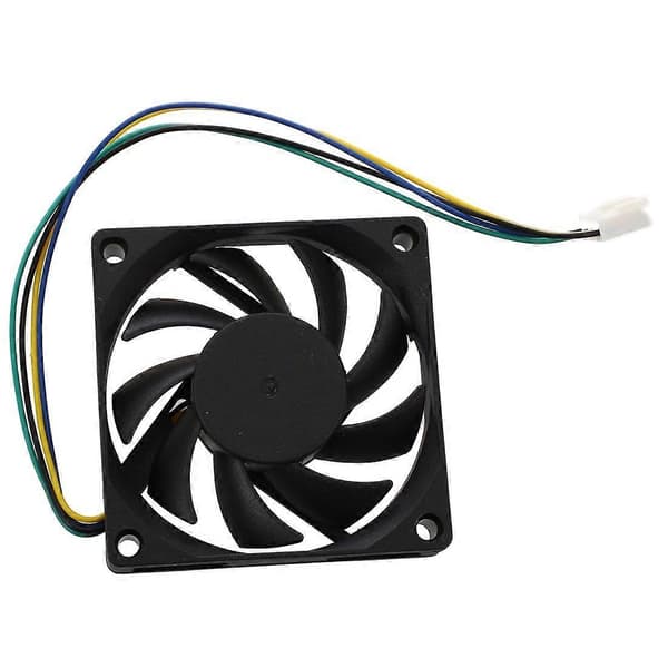 70x70x15mm 12V 4-bens PWM PC Computer Case CPU Køler Køleventilator Sort[J]