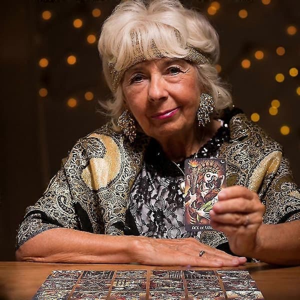 Bronzing Deviant Moon Tarotkort Hållbara och populära kort Oracle Vänner Fest Brädspel Roligt Spådom Ödeskortspel[J]