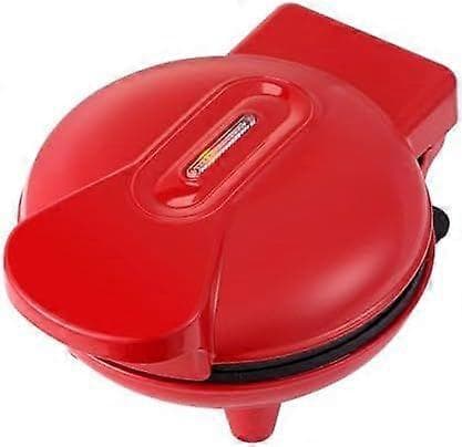 Mini elektrisk våffeljärn, non-stick yta, röd
