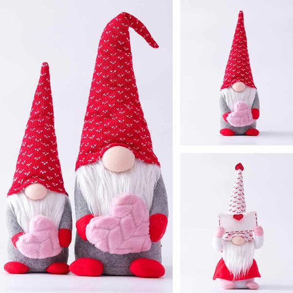 Fönster- och Heminrednings Tomte Figurin Alla Hjärtans Dag Present