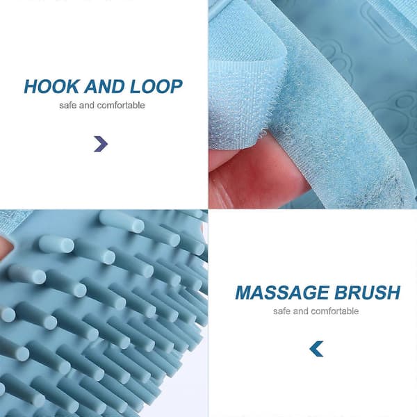 Silikon katt hörna borste för väggbruk med massagefunktion