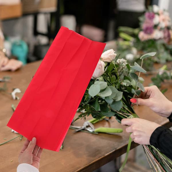 Omslagspapper 10 st för presentblomma kräpppapper färgglad förpackning[J]