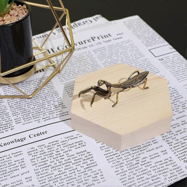 Metall Mantis Messing Kneler Mini Eventyrhage Dyrefigurer Plen Terrasse