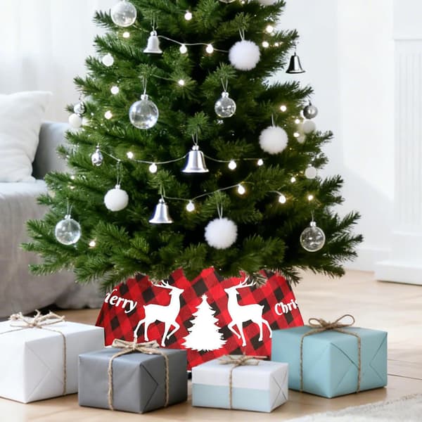 Rund juletrepynt, rustikk stil, 40 x 60 x 20 cm (J)