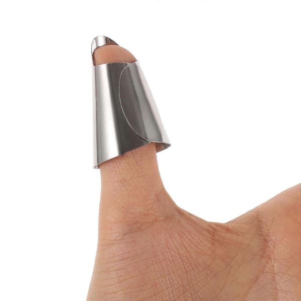Have-tommelfingerklipper i rustfrit stål grøntsagsplukkere med 20 stk. beskyttelse