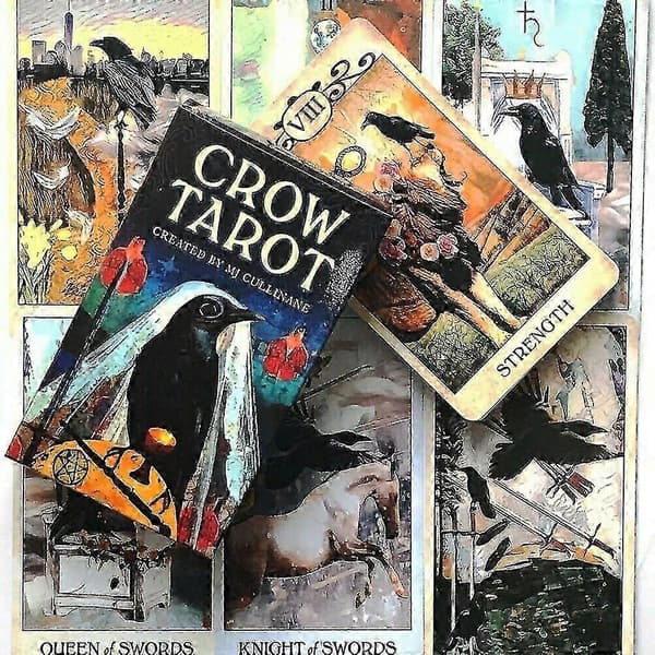 78 kpl Crow Tarot -kortit Oraakkelit Ennustuspöytäpelit englanniksi perheelle [J]