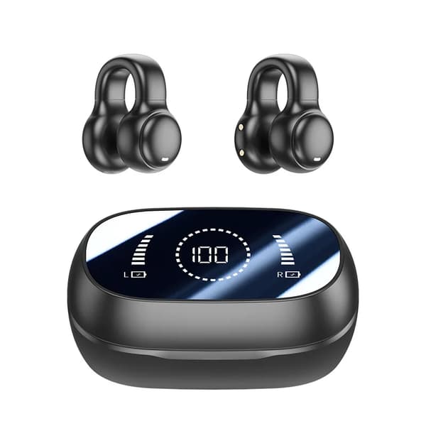 Ægte trådløse Bluetooth-hovedtelefoner m47 digitalt display bluetooth Sort[J]