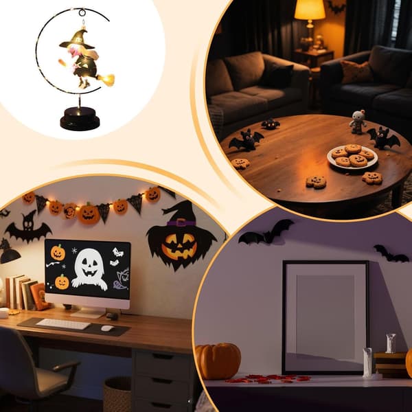 LED Halloween Hekselampe 18x10x28cm (JJ)