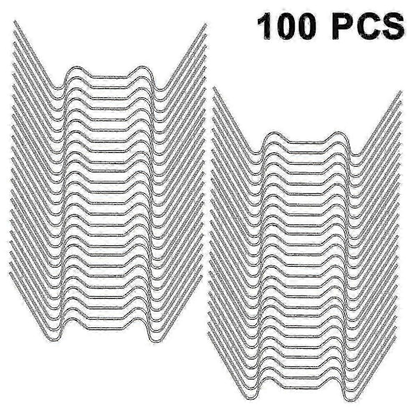 Rustfri stål W-type drivhusklips for 100 stk