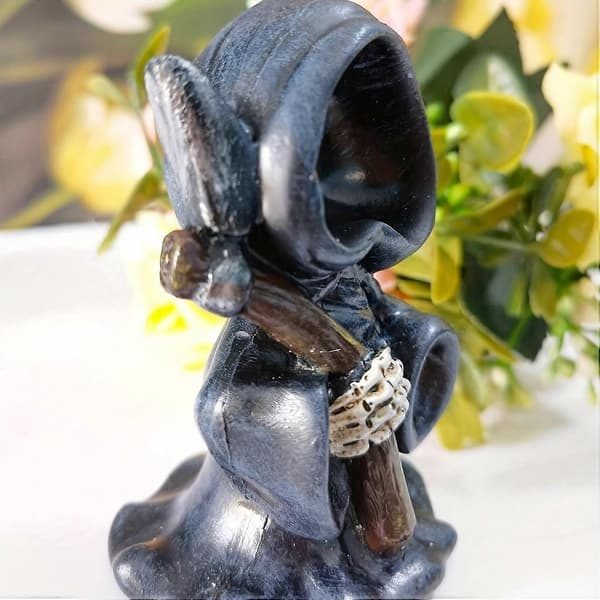 Halloween Ornamenter Reaper Figur Mand i Sort