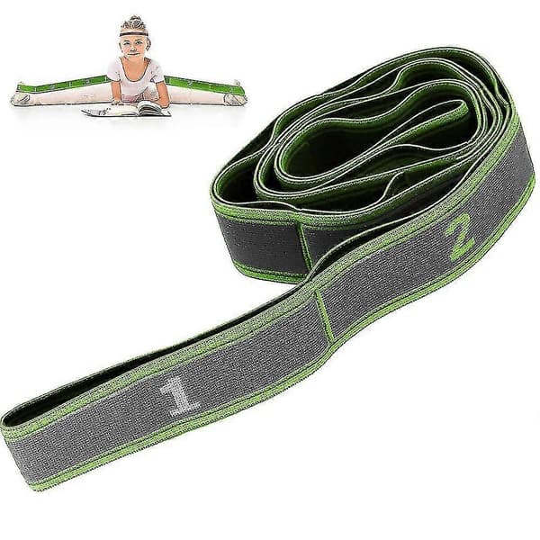 EVAGO Yoga Strap, Strækbånd med løkker til fleksibilitet, Multi-loop Strap