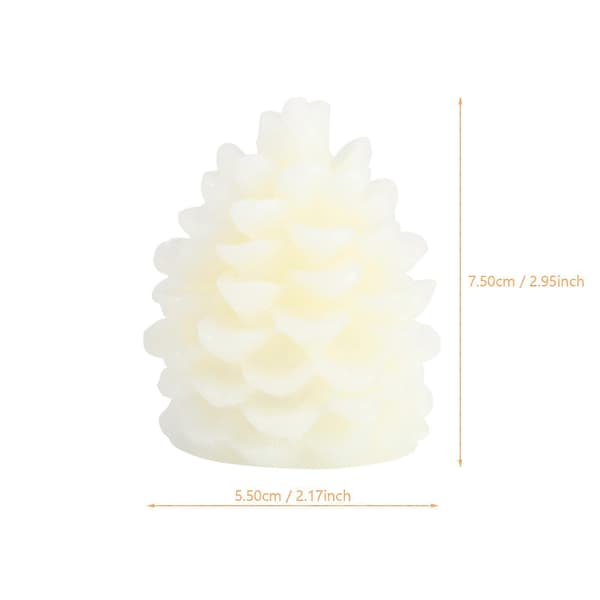 LED-lys konglelampe for belysning Hvit elektronisk stearinlysdekorasjon