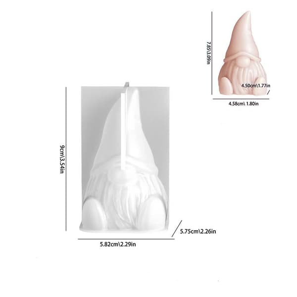 Set med 3 3D silikonformar (JJ)