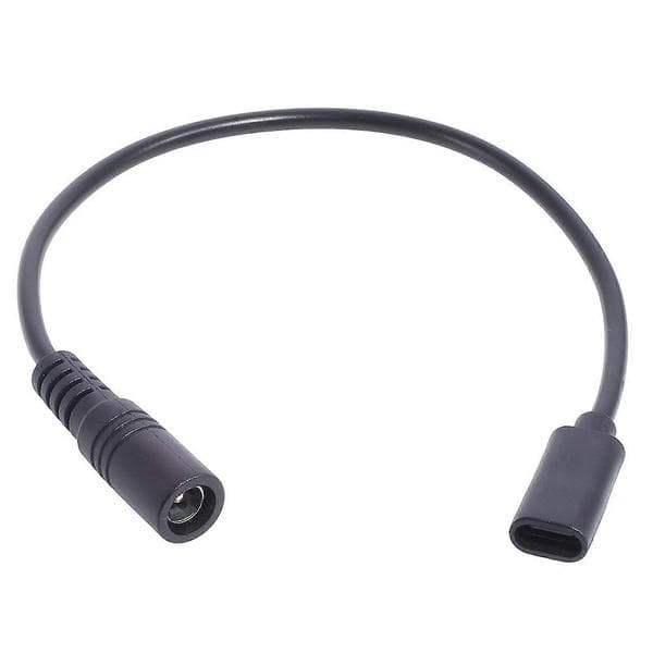 DC 5.5 x 2.1 naaras Type-C USB 3.1 naarasmuunnin Type C DC-virtaliitinsovitin 5V3A[J] Multicolor