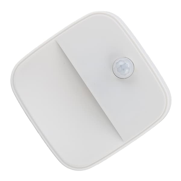 Bevægelsessensor 0,2W Natlys Varmt Lys ABS Stik i Kropssensorlampe til Hal EU Stik 100-240V